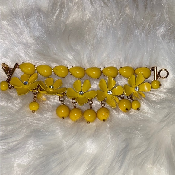 J. Crew Jewelry - Rare Vintage Y2K J Crew Enamel Floral Bracelet